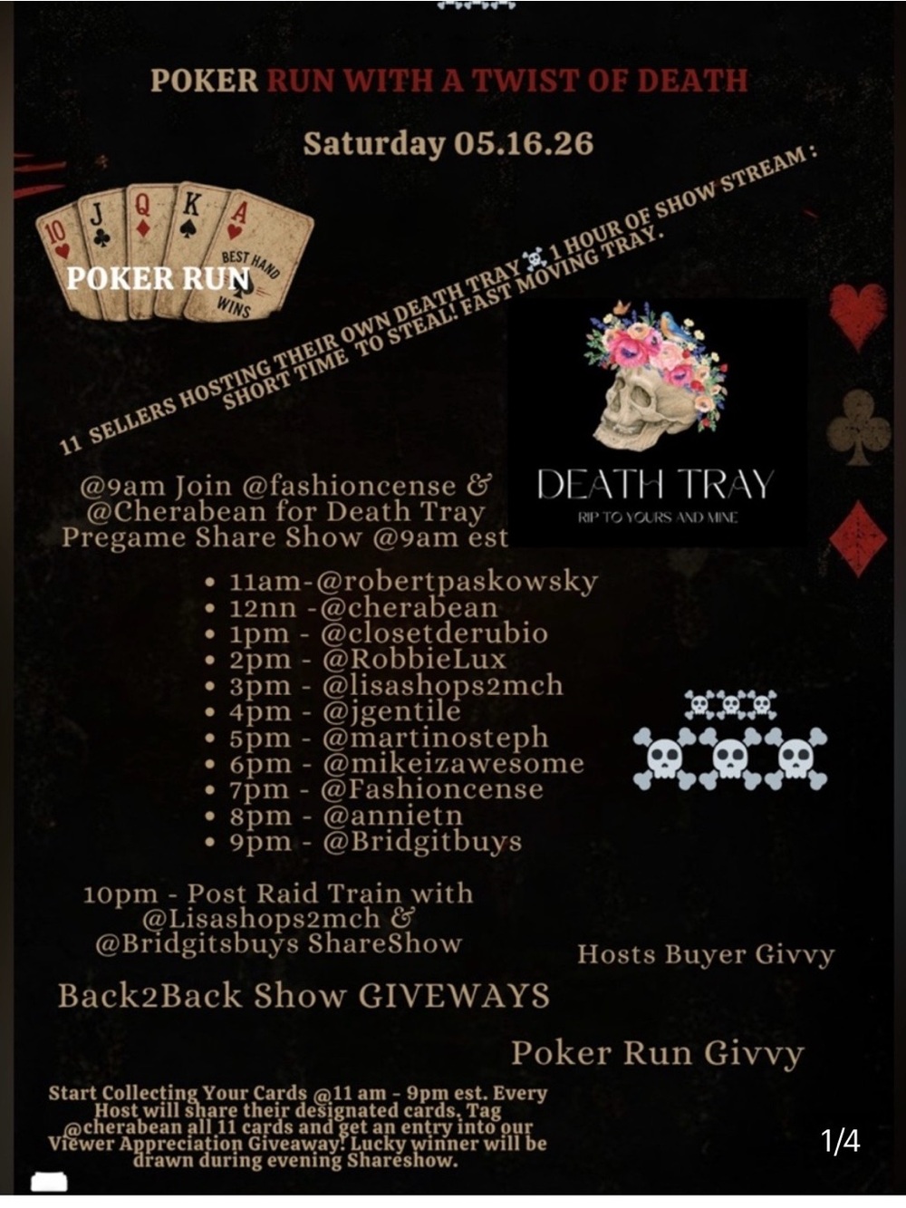 POKER RUN! RAID TRAIN! $10 Death Tray!